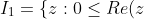 I_1=\{z:0\leq Re(z)\leq 4,\,Im(z)=0\}